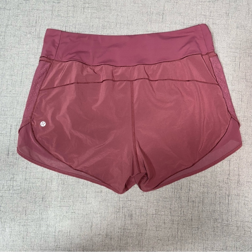 Lululemon Over & Above High Rise Train Short in Misty Merlot Size 12 - Picture 6 of 11
